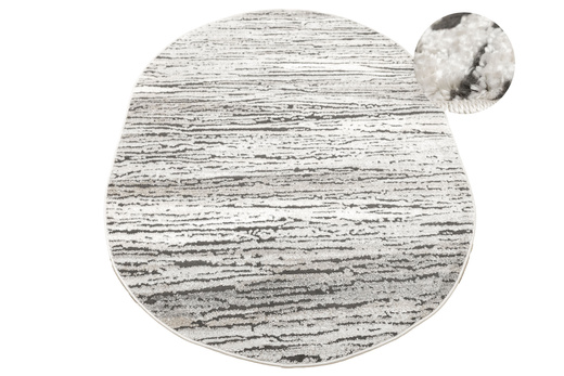Dywan Owalny Matara P179A sp.antra/l.grO Beż Szary Kaszmir Linie