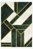 Dywan Diamond K4423Y green Butelkowa Zieleń Marmur Geometryczny Kreski