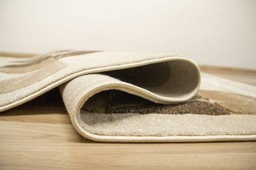 Dywan Amelia A472A cream/beige Beżowy Brązowy Półkola Marmur Drugi Gatunek