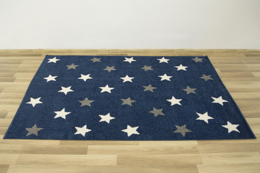 Dywan Emily Kids 5767A d.gri/d.blue Gwiazdki Granatowe