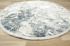 Okrągły Dywan 101 grey/navy Niebieski Szary Marmur 