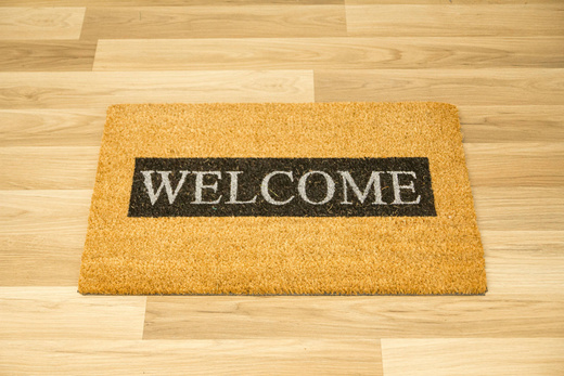 Antypoślizgowa Wycieraczka Kokosowa Retro Welcome