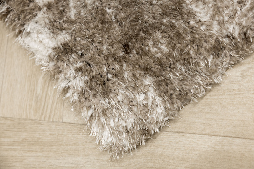 Dywan Shaggy Puffy P149 beige/d.vizion Beż Brąz Abstrakcja