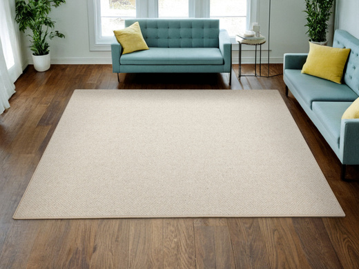 Wełniany Dywan Pętelkowy Clanton 274 ab Krem Gruby Splot