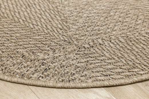 Okrągły Dywan Sznurkowy Patio 5036/178 Nature Beż Brąz Romby Outdoor