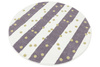 Okrągły Dywan Lima M044A cream/lila Fiolet Krem Zloty Paski