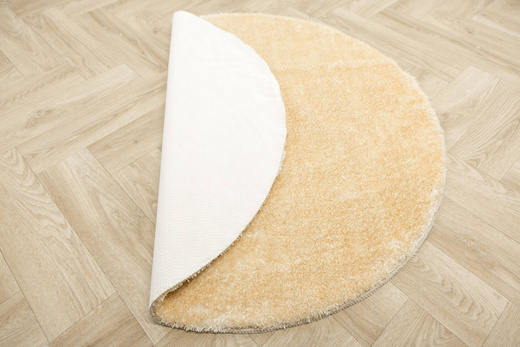 Dywan Okrągły Shaggy Antypoślizgowy Malmo Beż