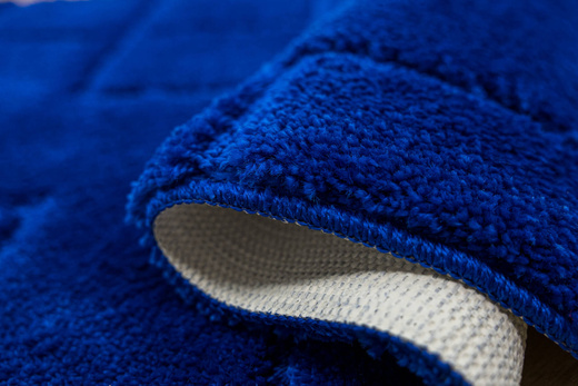 Dywanik Łazienkowy Antypoślizgowy Inez Blue Niebieski Geometria