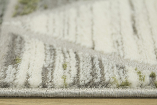 Dywan Texas 122 green/grey Szare Trójkąty
