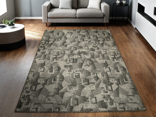 Wykładzina Flamingo 74 Dark Grey Ciemny Szary Czarny szerokość 4 m