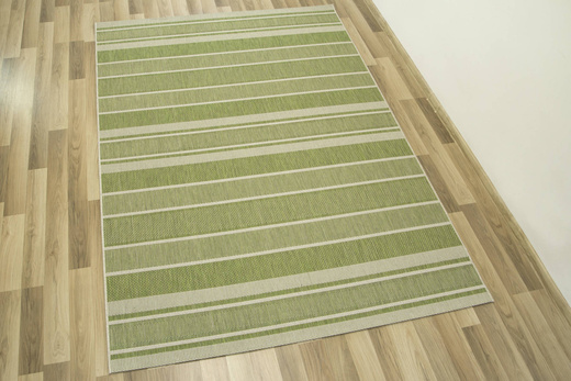 Dywan Sznurkowy Split 48118/461 Oliwkowy Zielony Beż Pasy