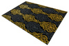 Dywan FESTIVAL 2746A yellow/black Czarny Złoty Ornament
