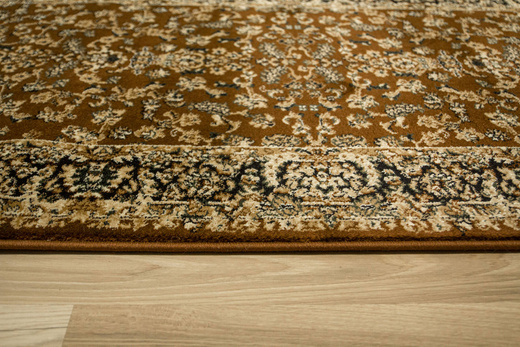 Chodnik 3544A brown/black Ornament Brąz Beż Czerń szerokość 80 cm