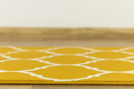 Chodnik luna 502682/89955 koniczyna musztardowa szerokość 70 cm