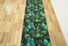 Chodnik Monstera Green Zieleń szerokość 120 cm