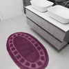 Dywanik Łazienkowy Antypoślizgowy Ocean Fiolet Owalny