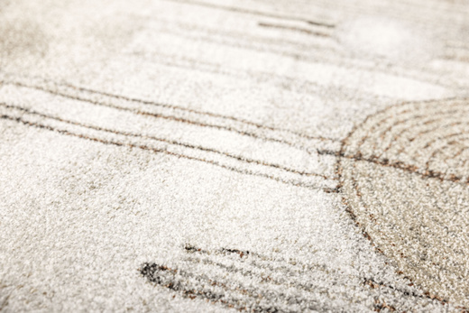 Dywan Ponte N877A d.grey/beige Szary Brąz Okręgi