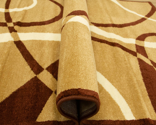 Dywan Nowoczesny Sapphire F06/122 Linie Beż Krem Brąz