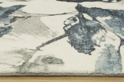 Dywan Liście Szaro-Granatowe akwarela