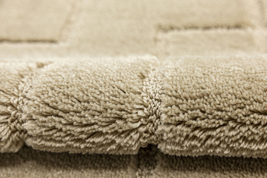 Dywanik Łazienkowy Antypoślizgowy Inez Light Beige Jasny Beż Geometria