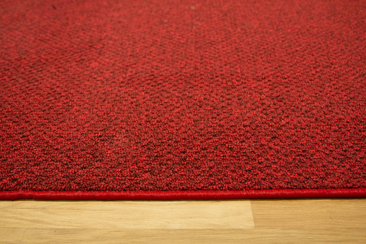 Dywan Pętelkowy Stockholm 35 Czerwony Czarny Melanż