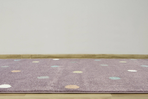 Dywan Dziecięcy Lima C275A lila/rose Kropki Fiolet