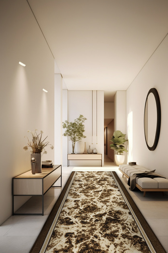 Chodnik Antypoślizgowy Terroso 17 Beż Brąz Marmur szerokość 80 cm