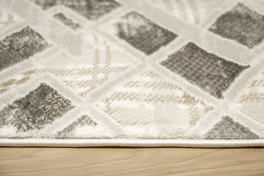 Dywan Garda P1149 Gray Szary Krem Romby Marmur