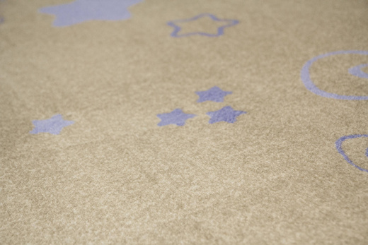 Welurowy Dywan Dziecięcy Stars Cfl-s1 Pastelowe Gwiazdki