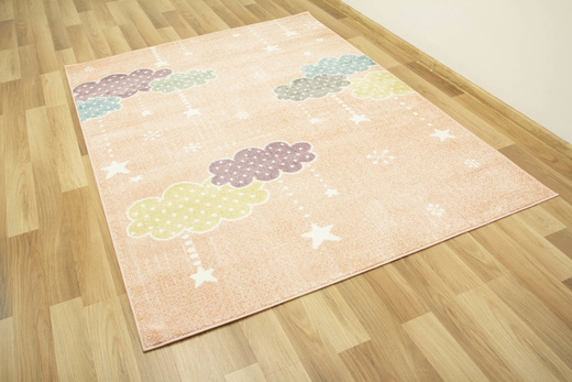 Dywan Lima B069A rose/cream Chmurki Gwiazdki Róż