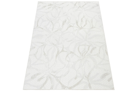 Dywan Sznurkowy Haga 04720A l.grey/cream Szary Beż Krem Kwiaty Outdoor