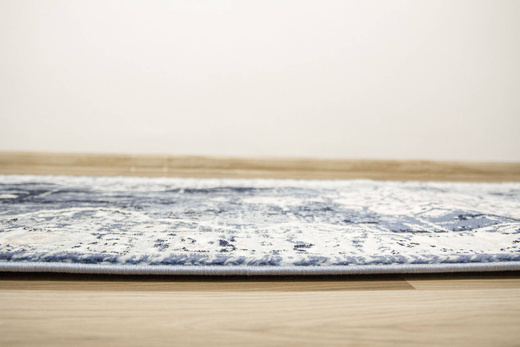 Chodnik Victoria 7094A l.blue/cream Ornament Niebieski Krem szerokość 100 cm