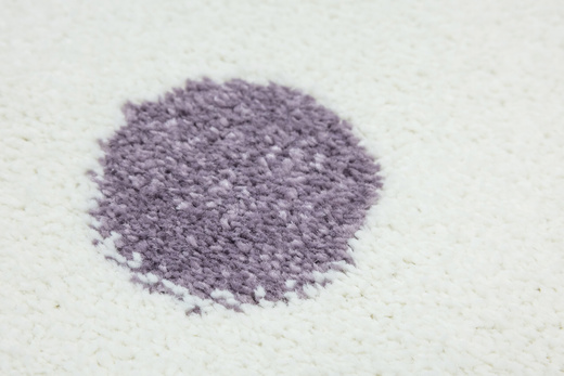 Wykładzina Dziecięca Lima C275A cream/lila Krem Kropki szerokość 4 m