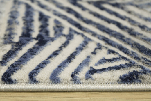 Dywan Verano C465A m grey/grey Niebieski Szary Krem Dwupoziomowy Trójkąty