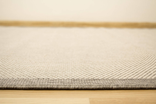 Dywan Dwustronny Sznurkowy Brussels 205014/10010 Silver Romby Kratka Outdoor