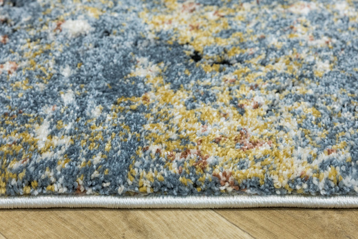 Dywan Bosa 8621A cream/somon Kremowy Miedziany Niebieski Abstrakcja