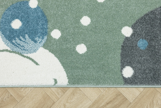Dywan Dziecięcy Lima M040A green/cream Zielony Kremowy Kamyki Kropeczki