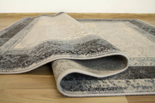 Wełniany Dywilan Moon Lumena Silver Szary Niebieski