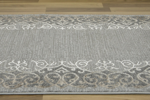Chodnik galya K3810 grey szary ozdobny ornamentowy szerokość 120 cm