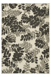 Dywan Sznurkowy Lejda 12504/951 Antracyt Beż Liście Akacji