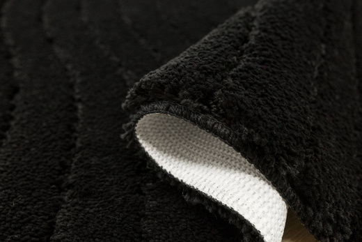 Dywanik Łazienkowy Antypoślizgowy Sara Black Czarny Fale