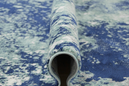 Dywan Victoria 9142A blue/d.blue Abstrakcyjny Ocean Granatowy Turkusowy Kremowy