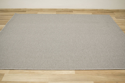 Dywan Płaskotkany Rhodos Szary Karbowane Runo