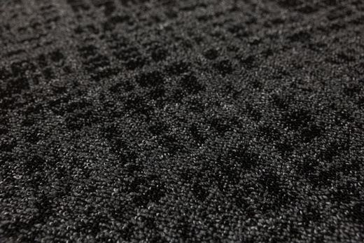 Dywan Pętelkowy Traffic 75 Czerń Grafit Kratka Melanż