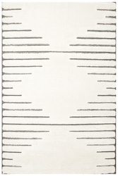 Dywan Shaggy Lula Soft IM43A Black/Bone Romby Krem Czarny Grafit