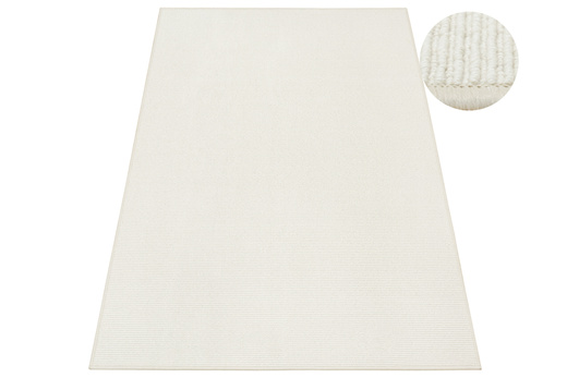 Wełniany Dywan Pętelkowy Avondale 70 Krem Prążkowany