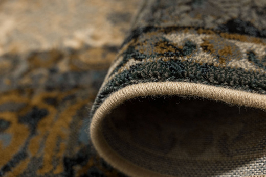 Dywan Wełniany Dywilan Omega Seneh Koniak Ornament