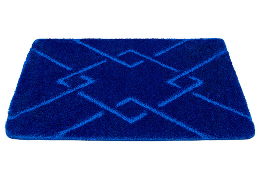 Dywanik Łazienkowy Antypoślizgowy Moreno Blue Niebieski Romby