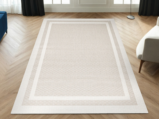Dywan Sznurkowy Haga 04003A vizon/cream Krem Beż Ramka Outdoor