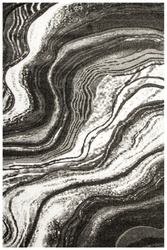 Dywan Amelia B194B grey/black Szary Czarny Tafla Marmuru